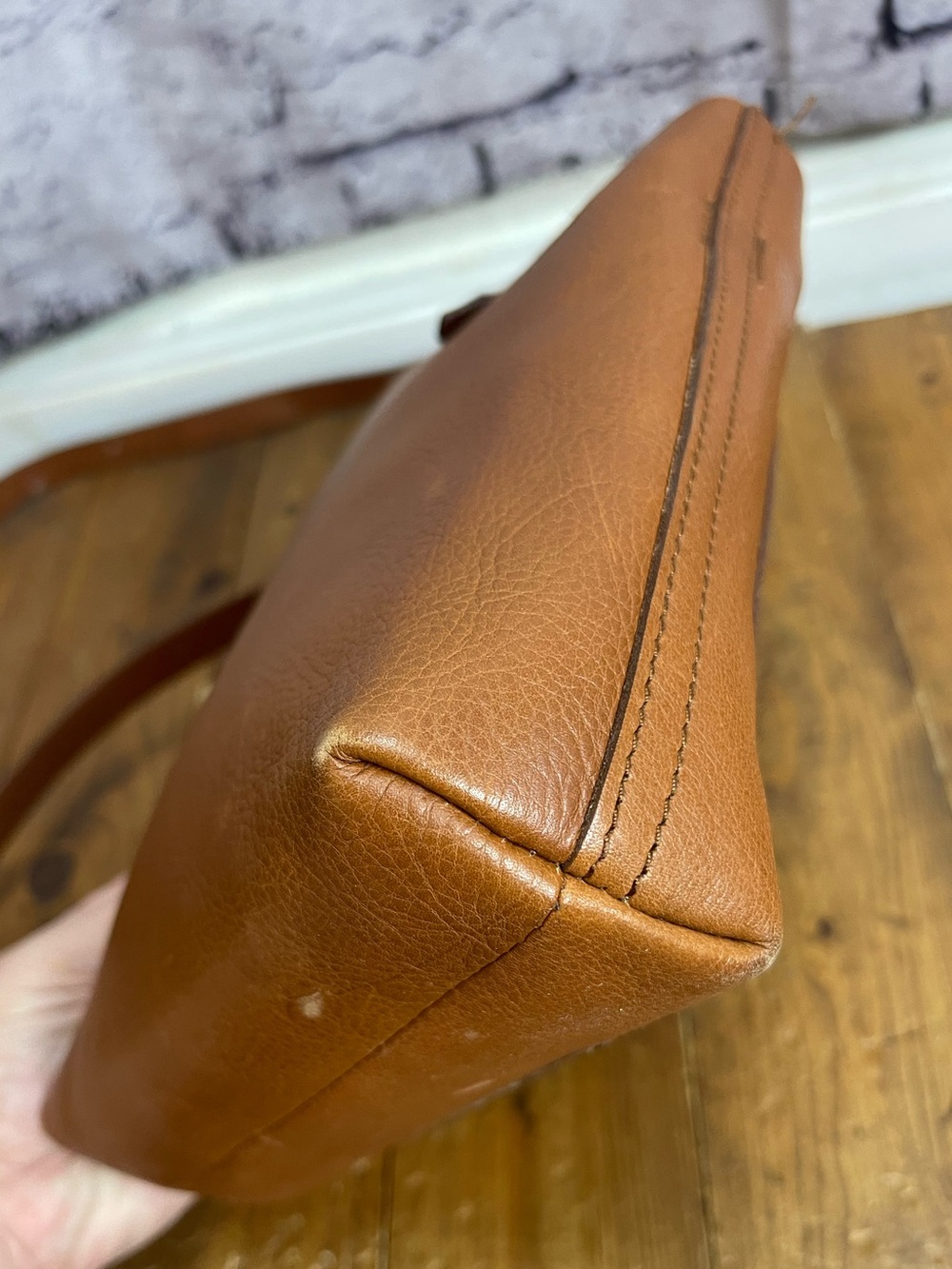 Madewell tan leather the small transport crossbody bag - Picture 4 of 9
